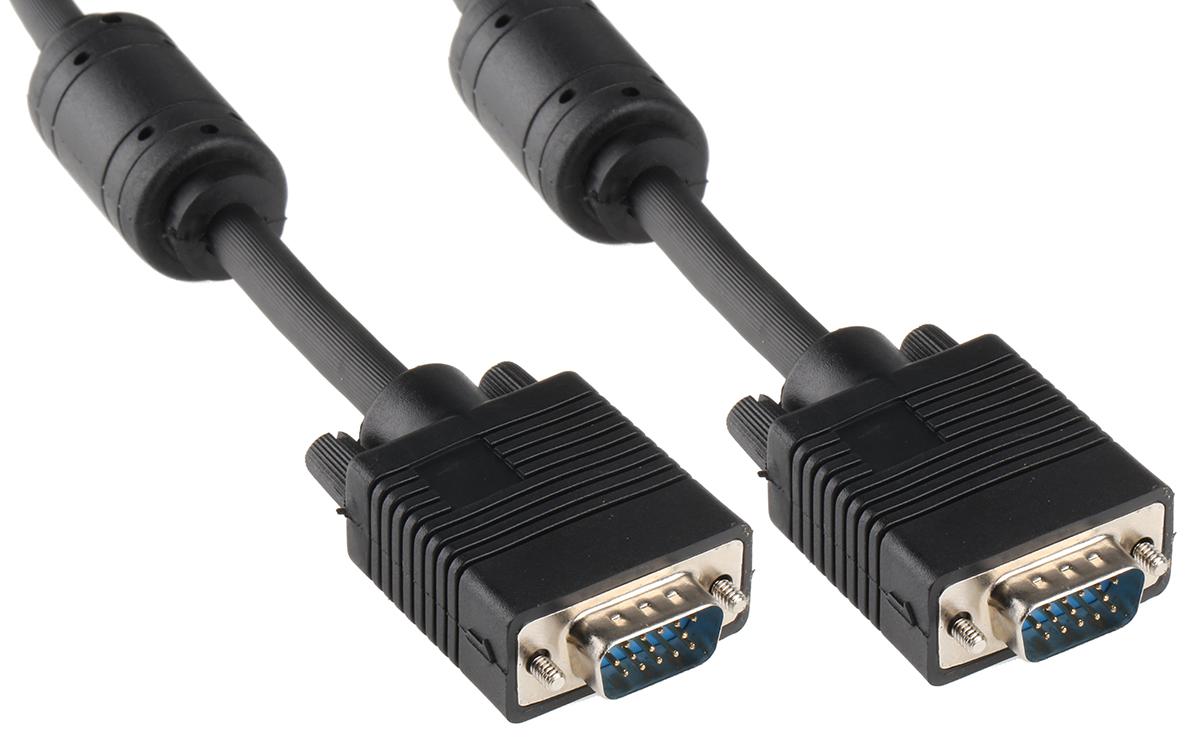 Roline Male VGA to Male VGA Cable, 3m Black