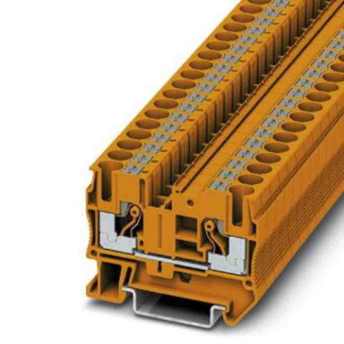 Phoenix Contact 3211820 PT 6 Series Orange, 0.5 → 10mm², Push In Termination, ATEX, IECEx