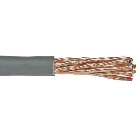 Alpha Wire Alpha Essentials LSZH Communication & Control Series Data Cable, 9 Pairs, 18 Cores, 0.35 mm², Screened, 22