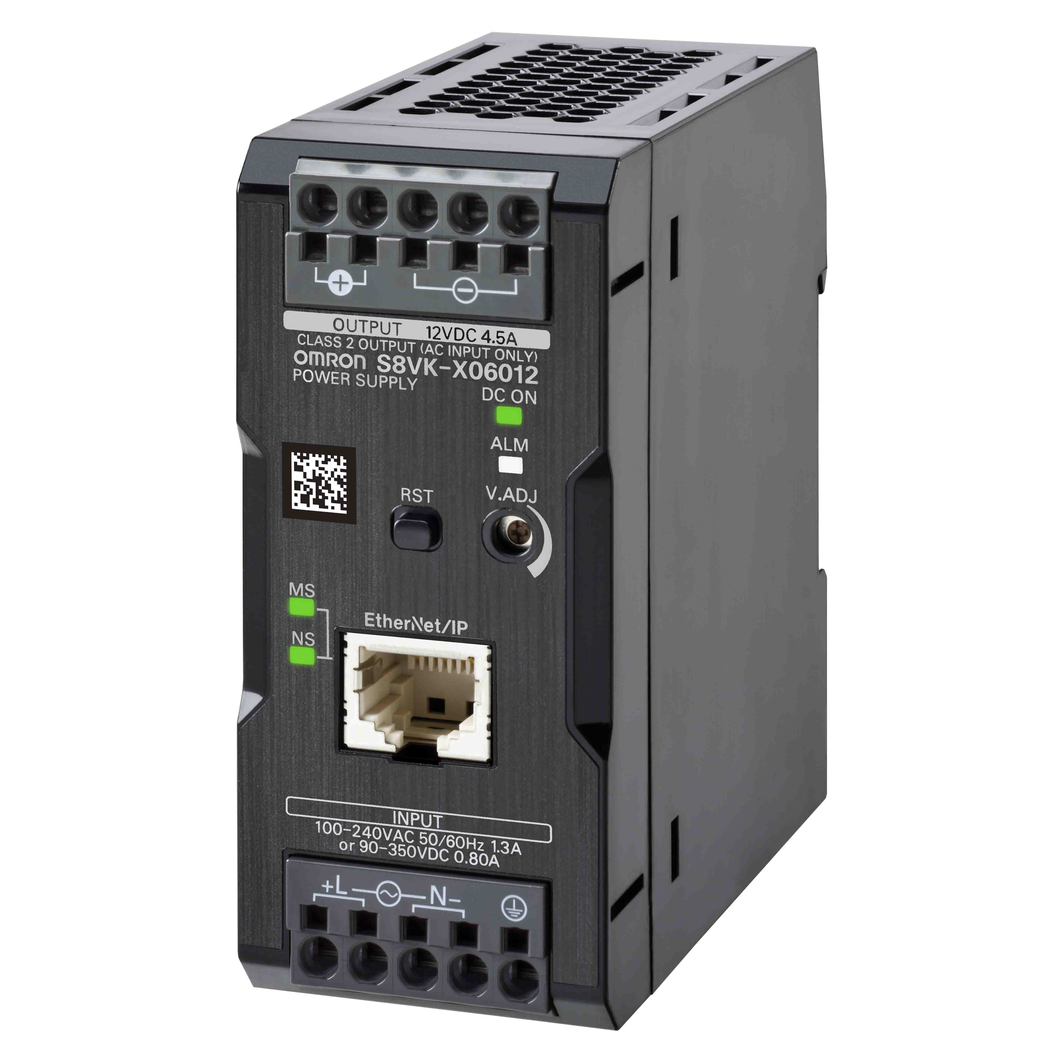 Omron S8VK-X Switched Mode DIN Rail Power Supply, 100 → 240V ac ac Input, 12V dc dc Output, 4.5A Output, 60W