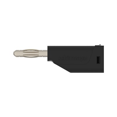 Schutzinger Black Male Banana Connector, 4 mm Connector, Screw Termination, 30 V ac, 60 V dc, Nickel Plating