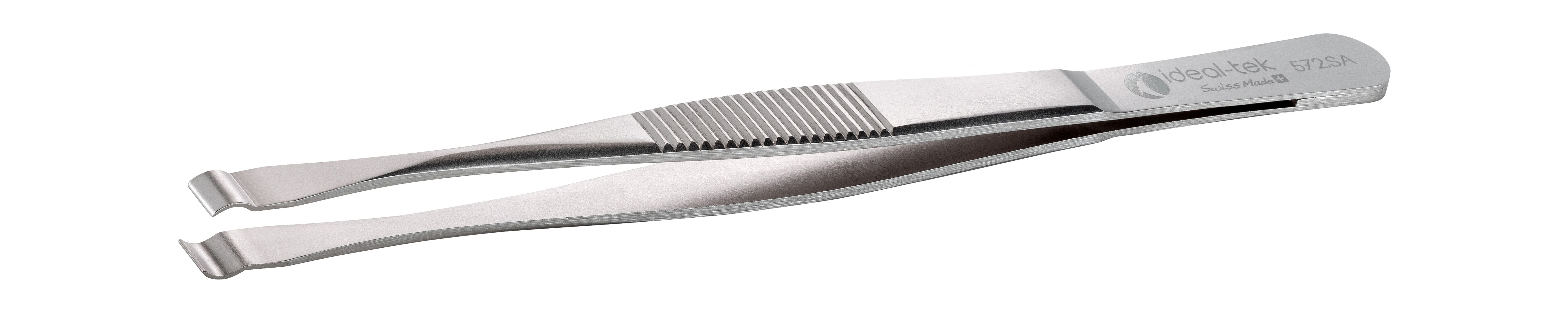 ideal-tek 145 mm, Stainless Steel, Curved, Tweezers