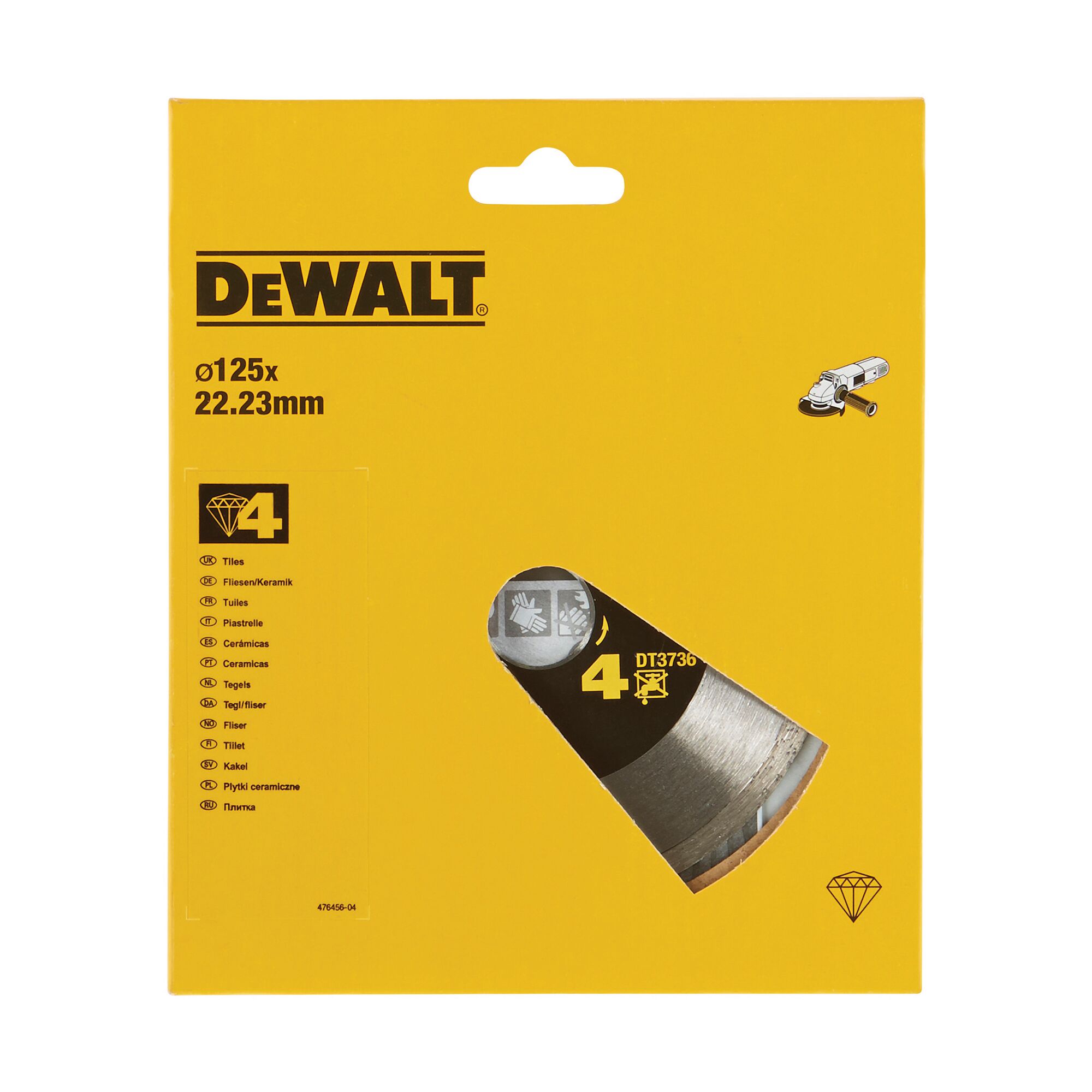 DeWALT DT37 Diamond Cutting Disc, 125mm, 1 in pack