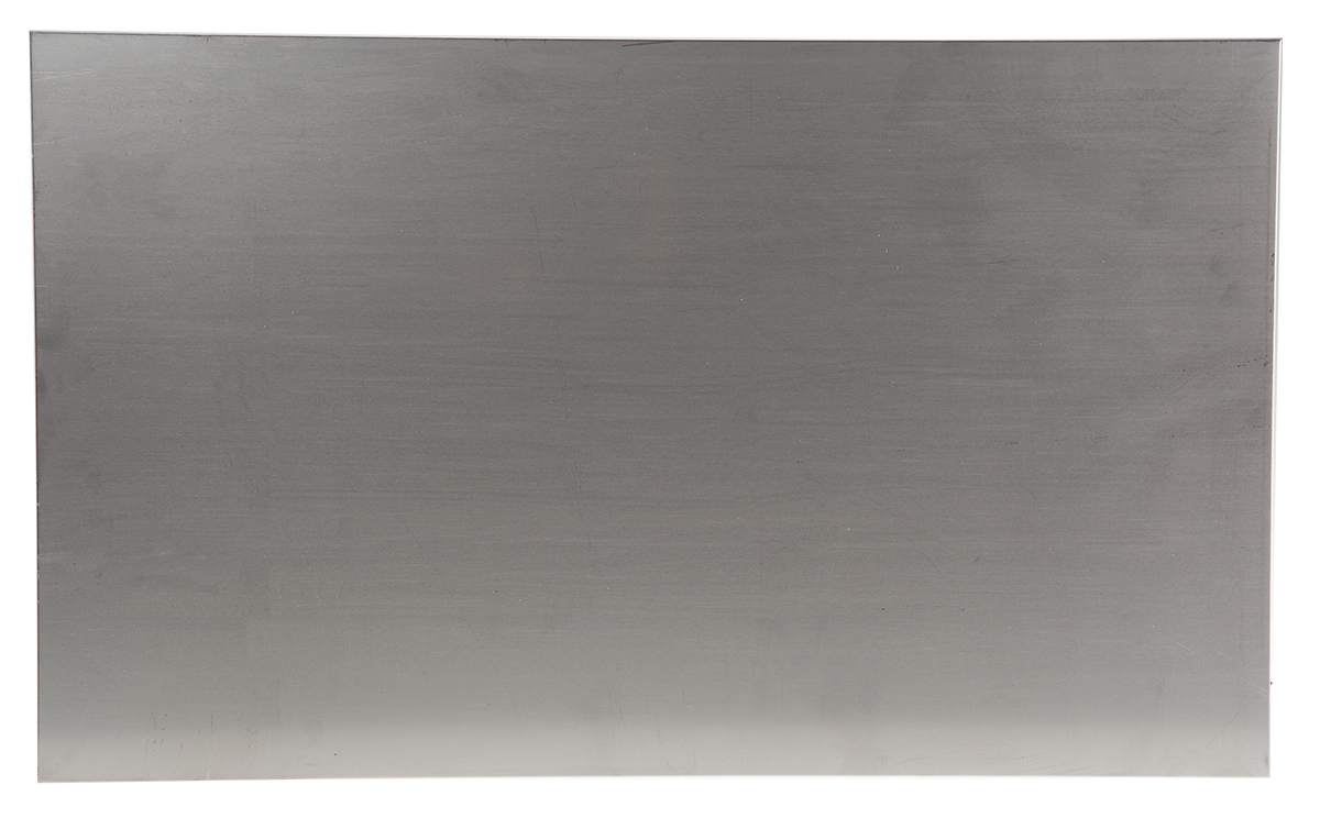 RS PRO Stainless Steel Metal Sheet 500mm x 300mm, 1.2mm Thick