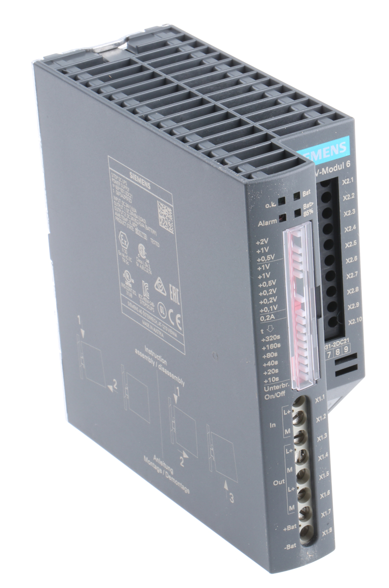 Siemens 22 → 29V dc Input DIN Rail Uninterruptible Power Supply, SITOP DC