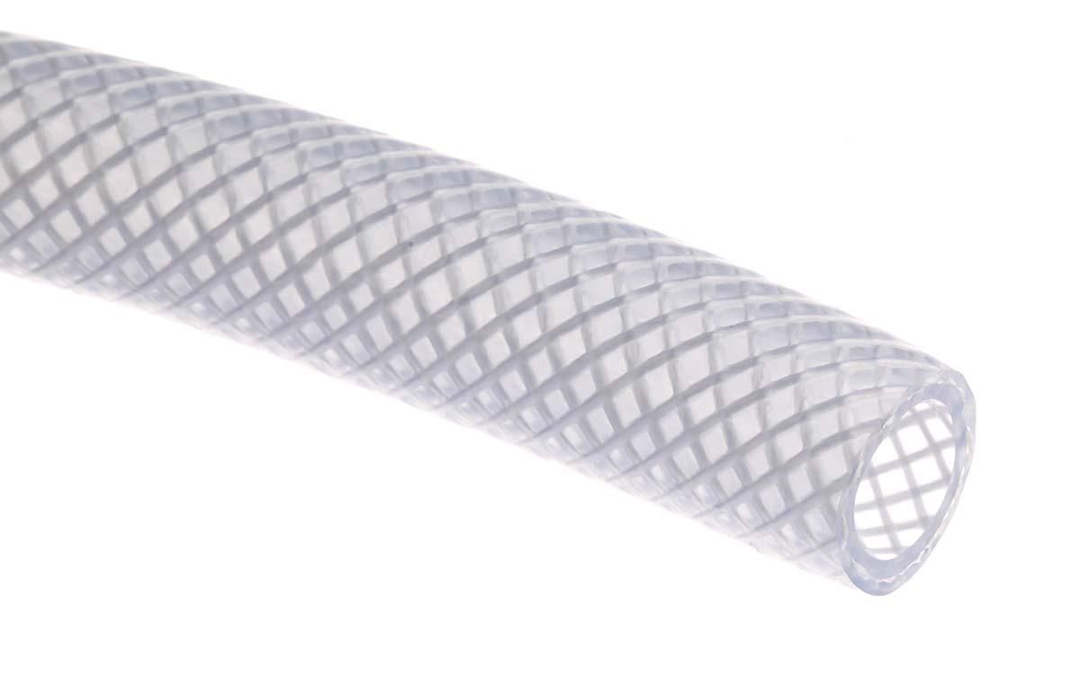 RS PRO PVC, Hose Pipe, 19mm ID, 26mm OD, Clear, 25m