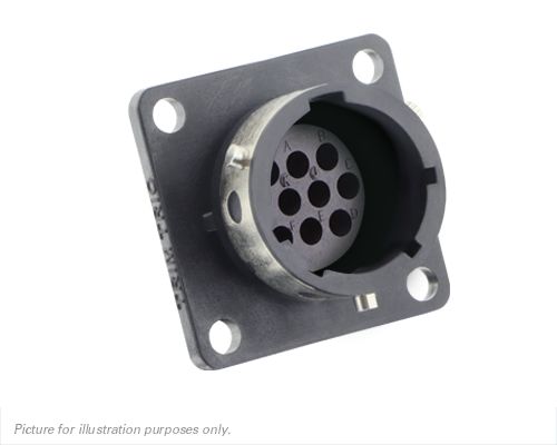 Souriau Sunbank by Eaton, UTGX 10 Way Flange Mount Circular Connector Plug, Socket Contacts,Shell Size 12, Bayonet,