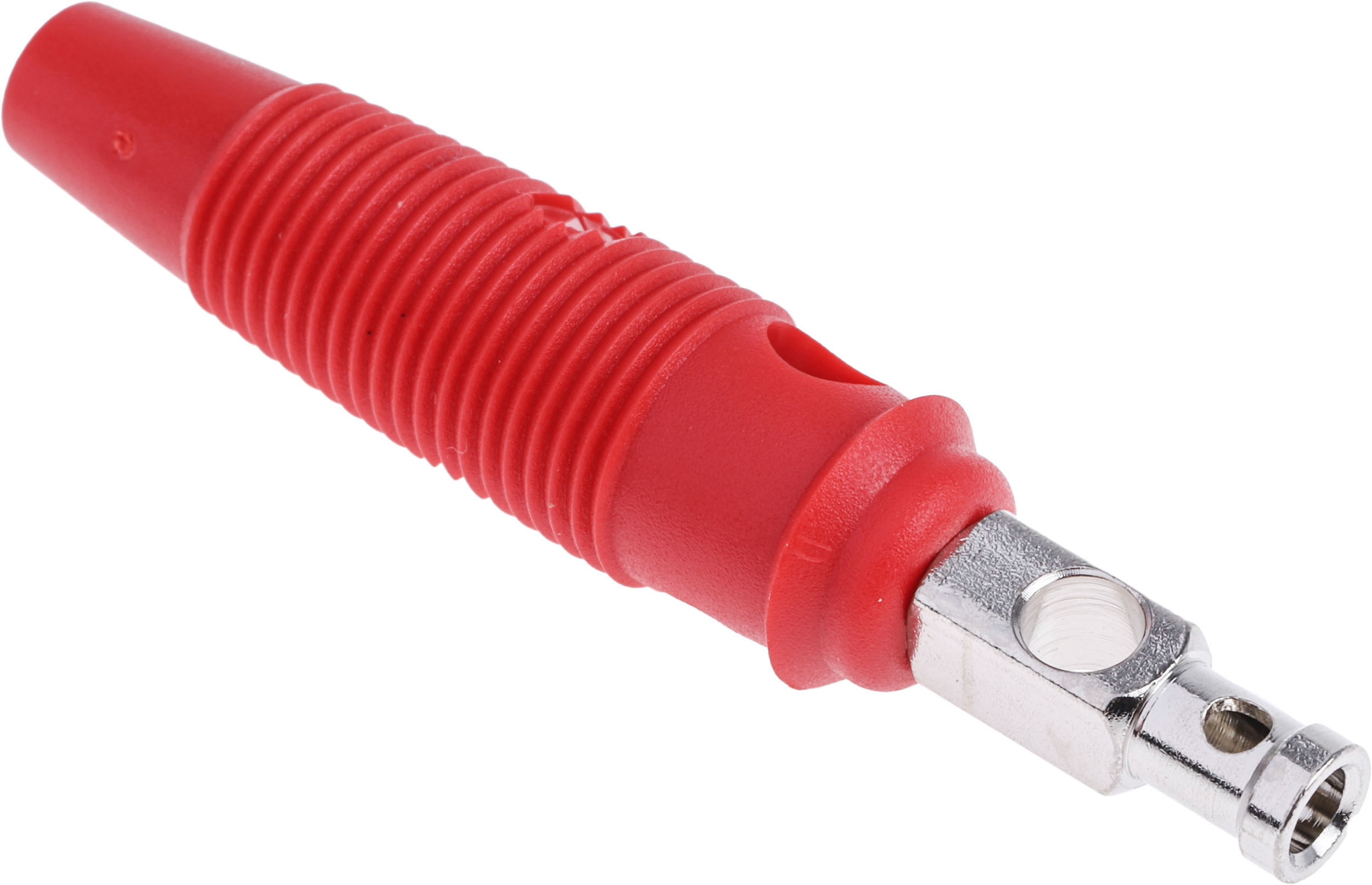 Hirschmann Test & Measurement Red Male Banana Plug, 4 mm Connector, Solder Termination, 30A, 30 V ac, 60V dc, Nickel