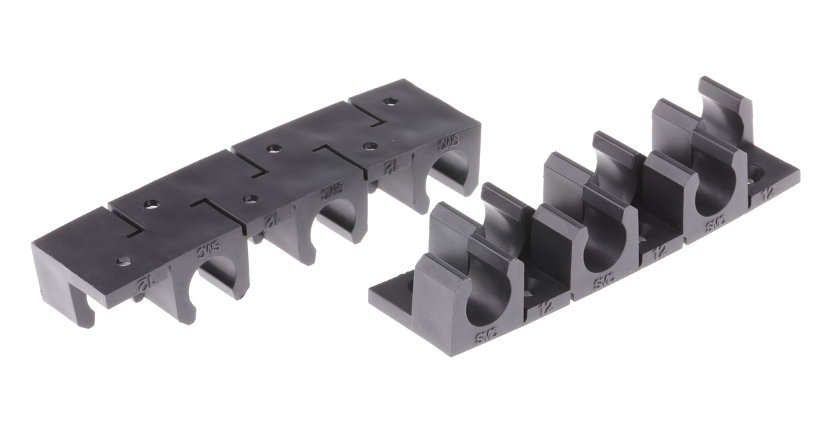 SMC 6 Tubes PP Tube Clip, For Tube Diam. 12mm