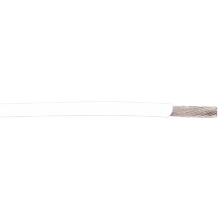 Alpha Wire Hook-up Wire TEFLON Series White 0.03 mm² Hook Up Wire, 32 AWG, 14793, 30.5m, PTFE Insulation, 2840/7 WH005