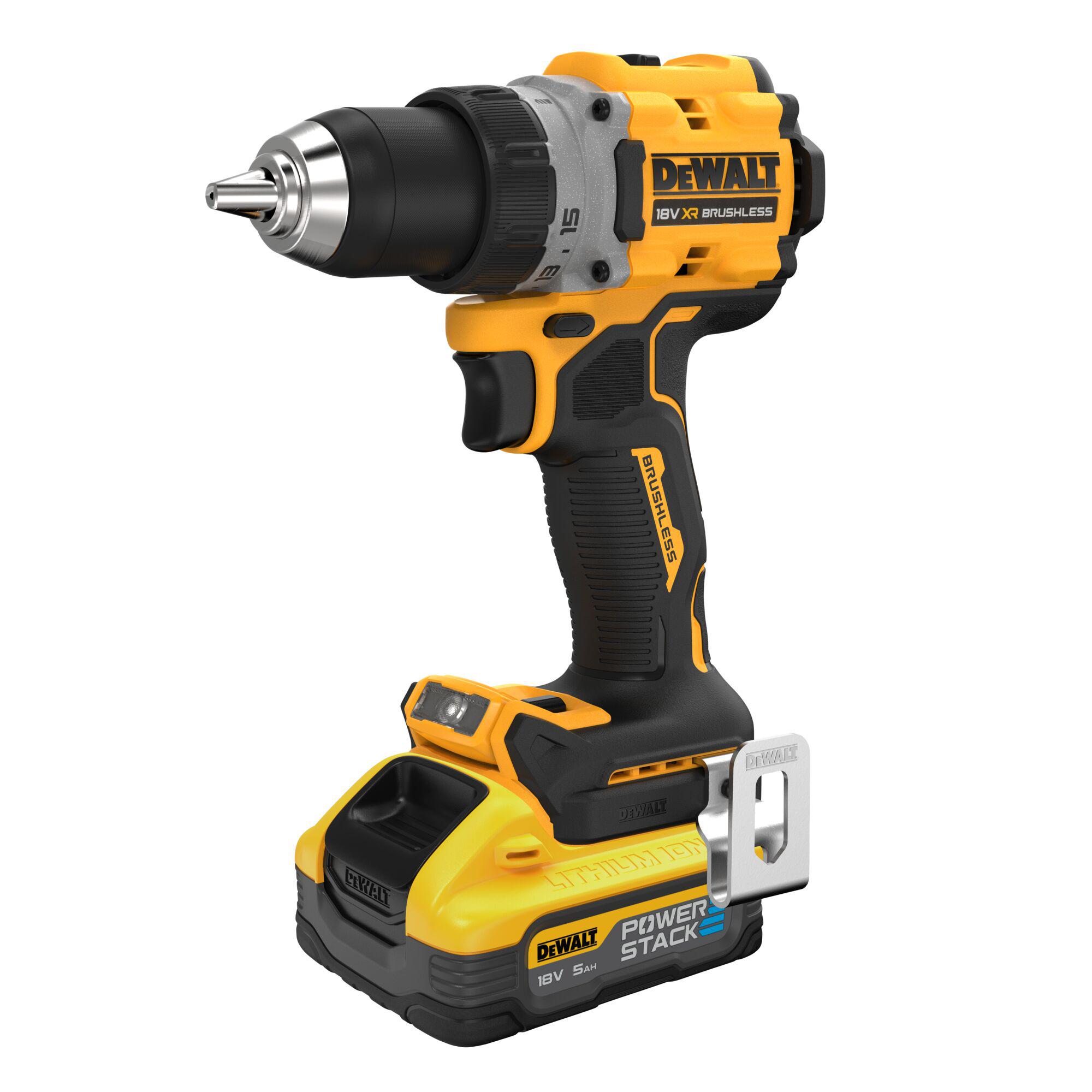 DeWALT XR POWERSTACK 18V Cordless Drill Driver Li-Ion, Euro Plug