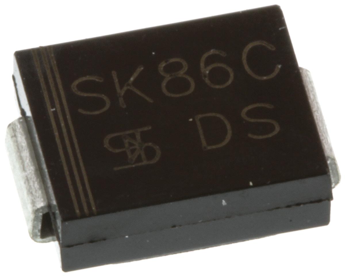 Taiwan Semiconductor 60 V 8 A Diode Schottky 2-Pin DO-214AA SK86C