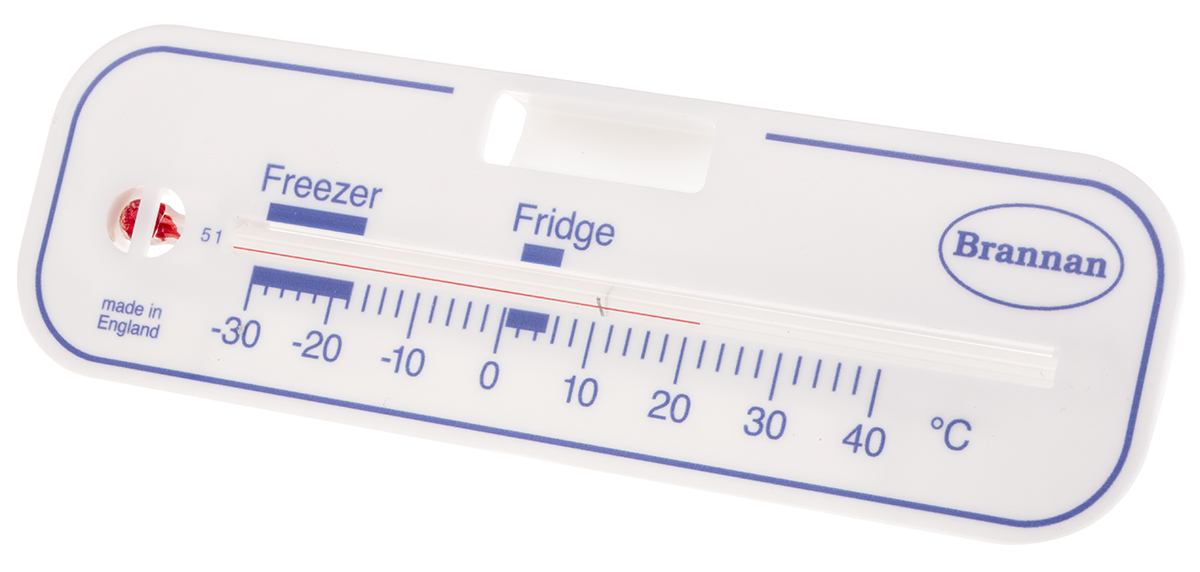 Brannan Freezer, Fridge Glass Thermometer, +40 °C max