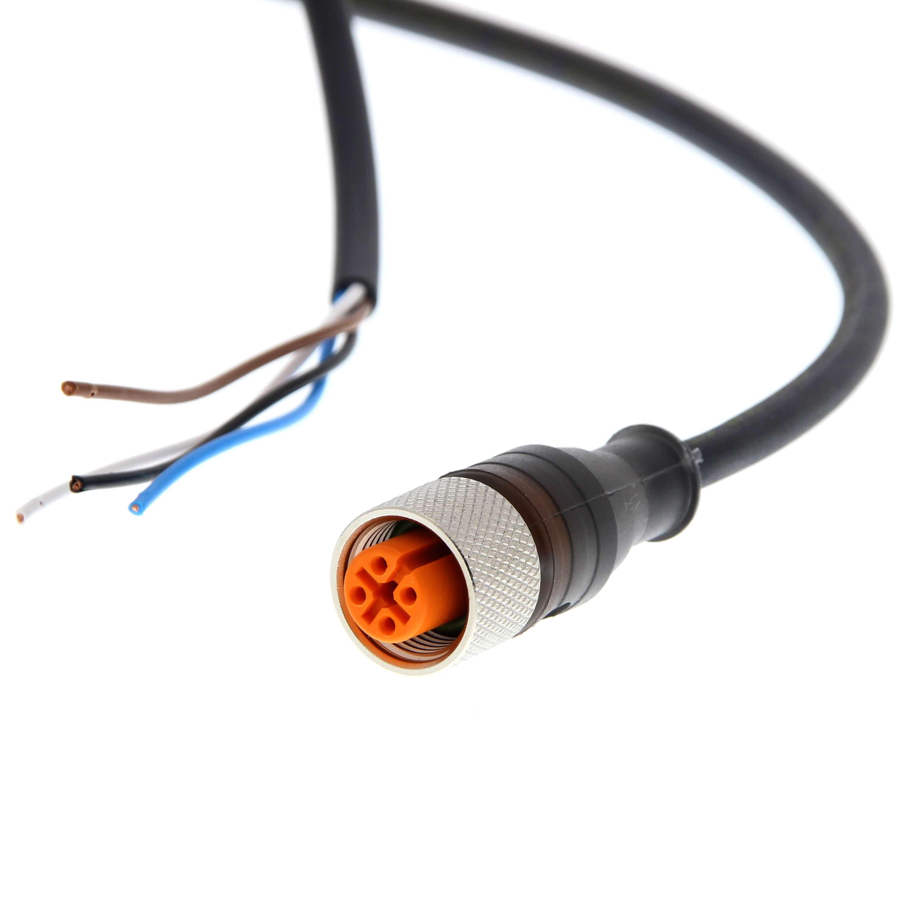 Omron Female 4 way M12 to Free End Sensor Actuator Cable, 5 m