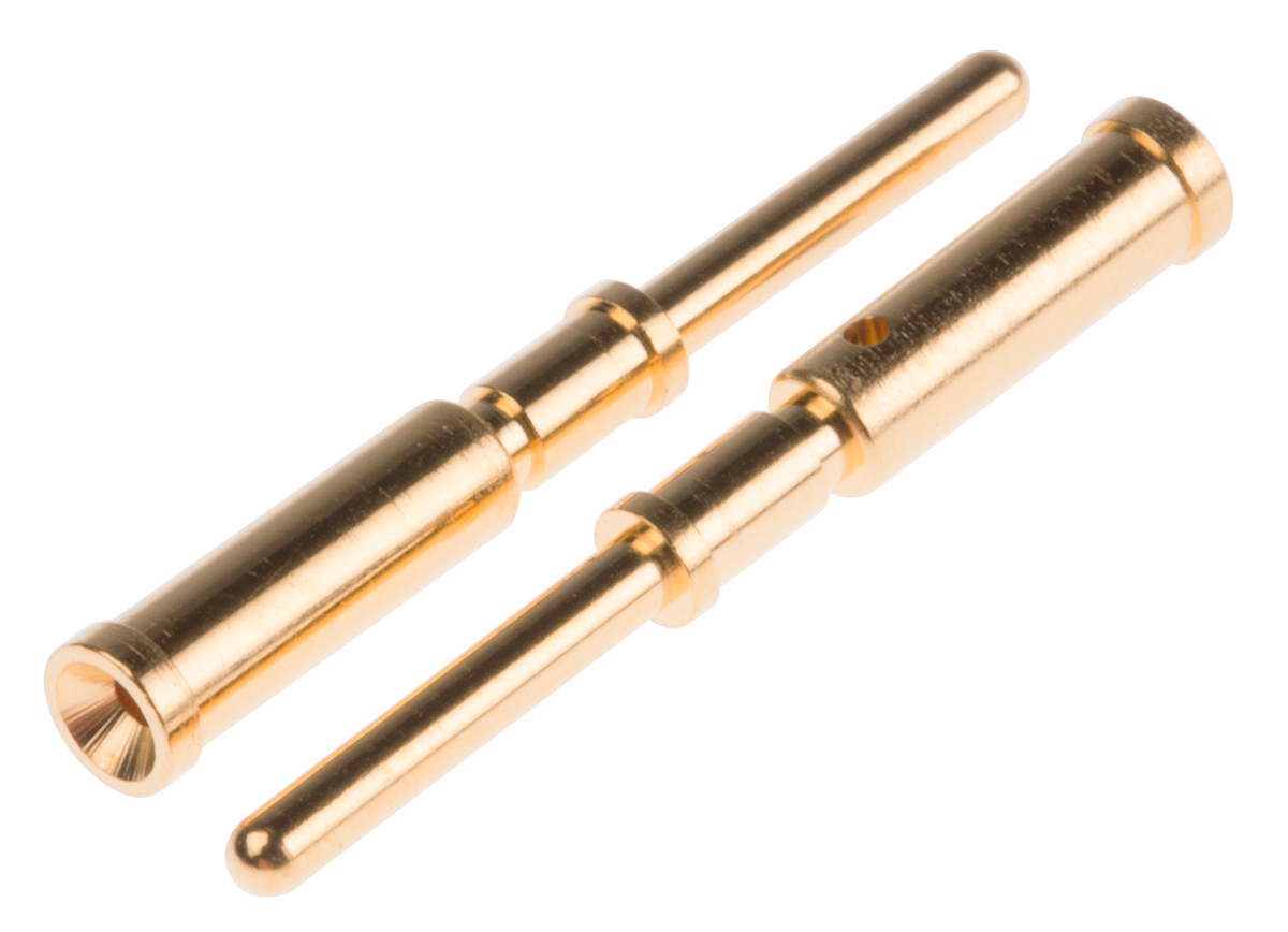 HARTING Male Crimp Circular Connector Contact, Contact Size 1.5mm, Wire Size 21 AWG