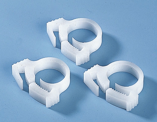 HellermannTyton Natural Polyacetal Centering hose clamp, 12.3mm Max. Bundle