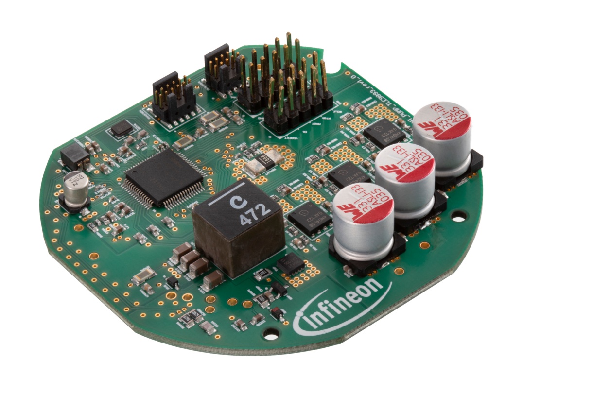 Infineon Reference Design for 150W Coolant Pump Brushless DC Motor for TLE9893-2QKW62S, IAUCN04S7N020D for 150W BLDC