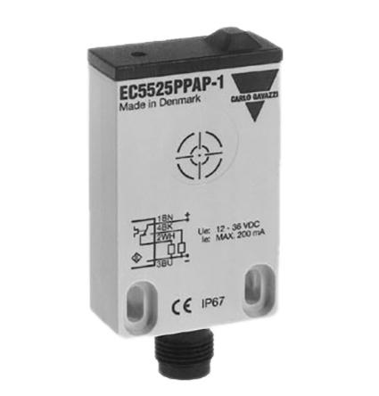 Carlo Gavazzi Capacitive Block Proximity Sensor, 25 mm Detection, PNP NO+NC, 10 → 40 V dc