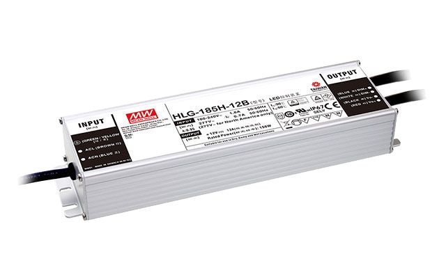 MEAN WELL LED Driver, 30V Output, 185W Output, 6.2A Output, Constant Current / Constant Voltage