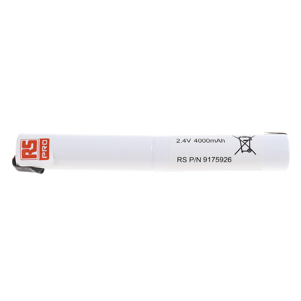 RS PRO 2.4V NiMH Rechargeable Battery Pack, 4Ah - Pack of 1