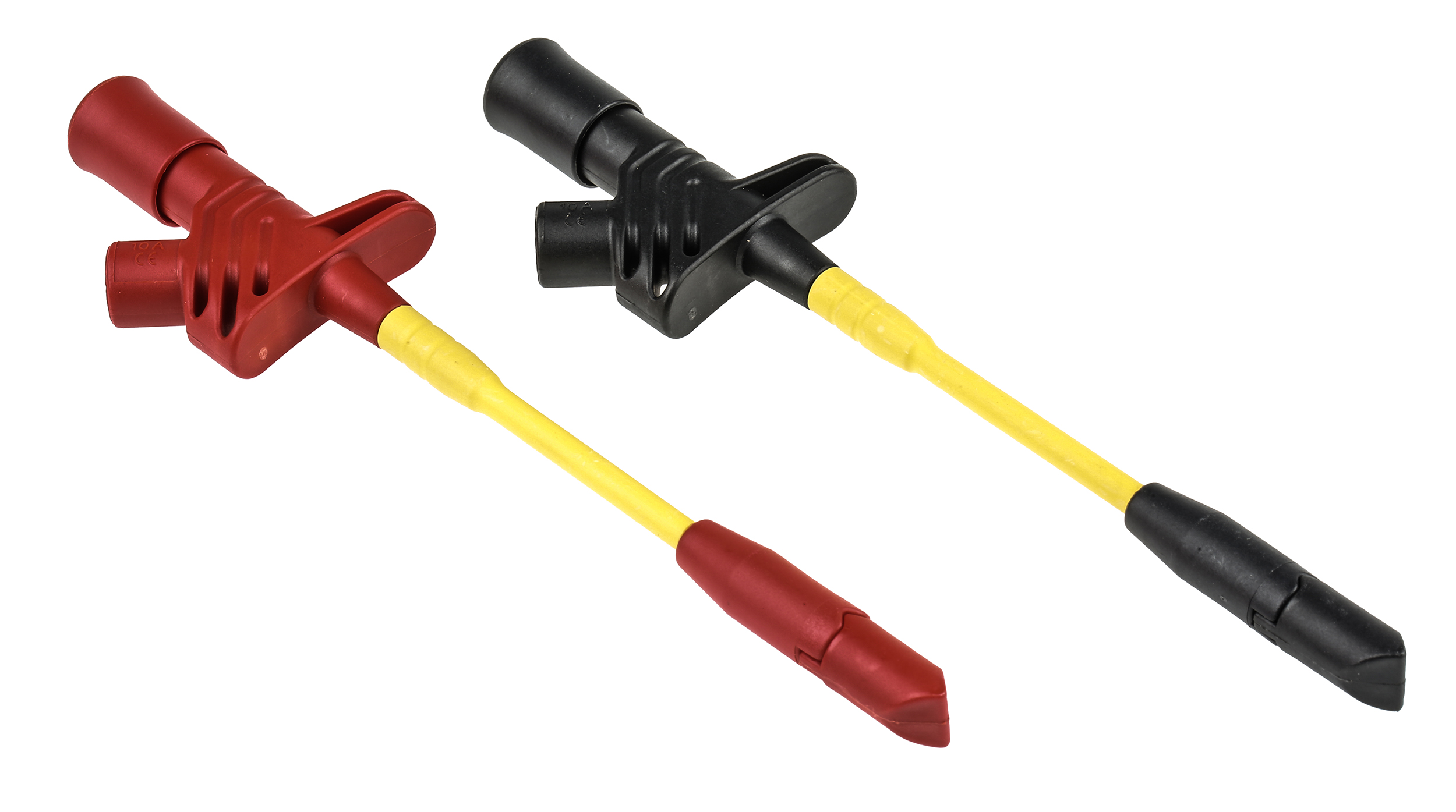 Hirschmann Test & Measurement Black/Red Grabber Clip with Split Clamp, 10A, 1kV, 4mm Socket