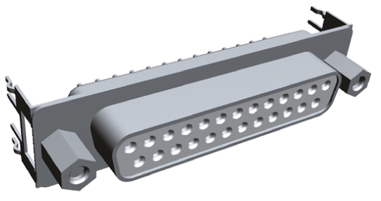 TE Connectivity Amplimite HD-20 25 Way Through Hole D-sub Connector Socket, 2.76mm Pitch