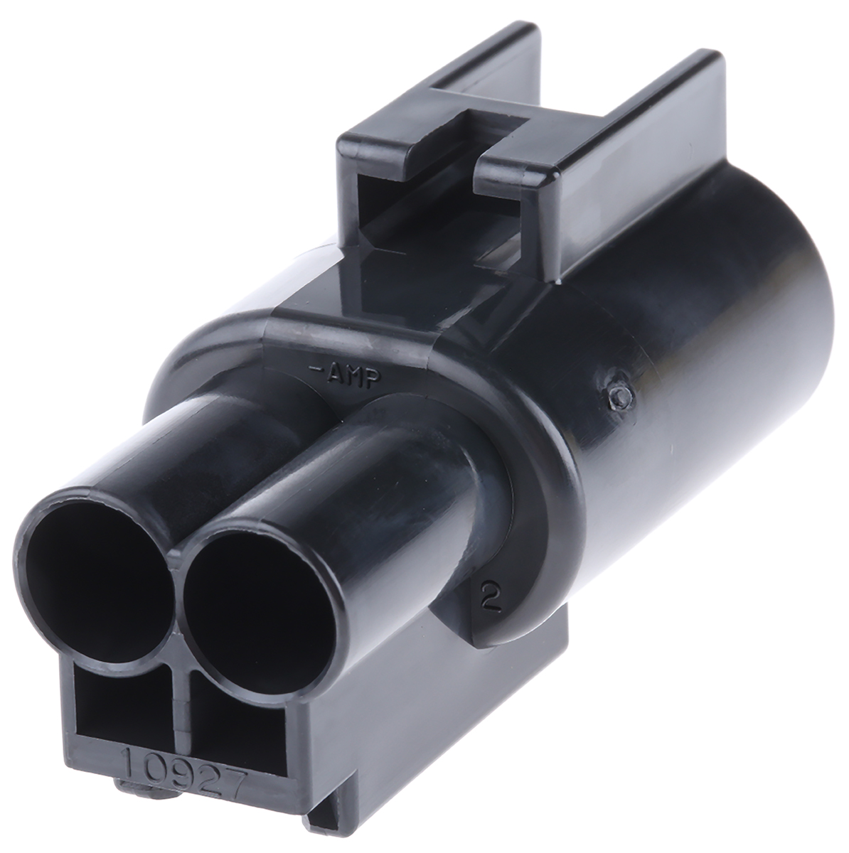 TE Connectivity, .187 Series Automotive Connector Socket Black Cable Mount 2 Way 176143-2