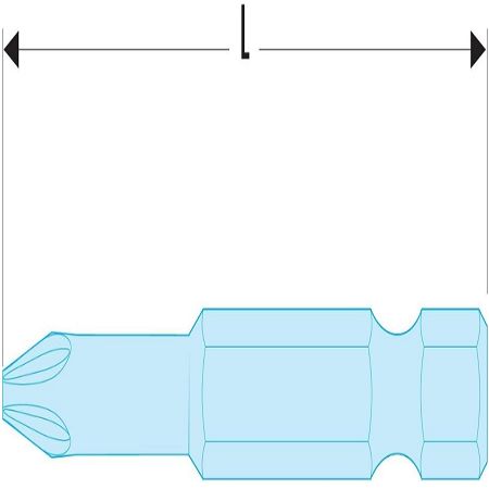 Facom Screwdriver Bit, PZ1 Tip