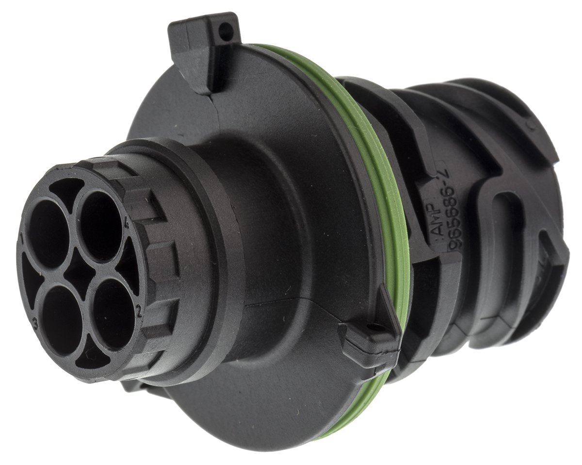 TE Connectivity 3 Pole Din Plug, Male, Panel Mount