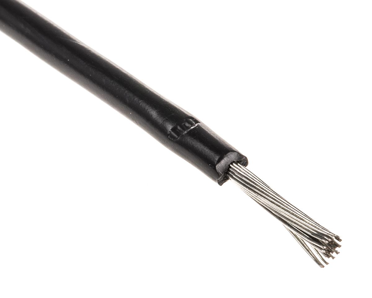 Lapp Black 1.5 mm² Hook Up Wire, 15 AWG, 100m, PVC Insulation, 4160401