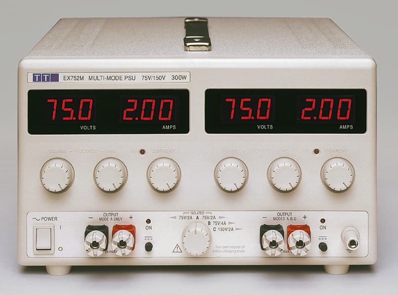 Aim-TTi EX-R Series Digital Bench Power Supply, 0 → 75V, 0 → 2A, 2-Output, 300W - RS Calibrated