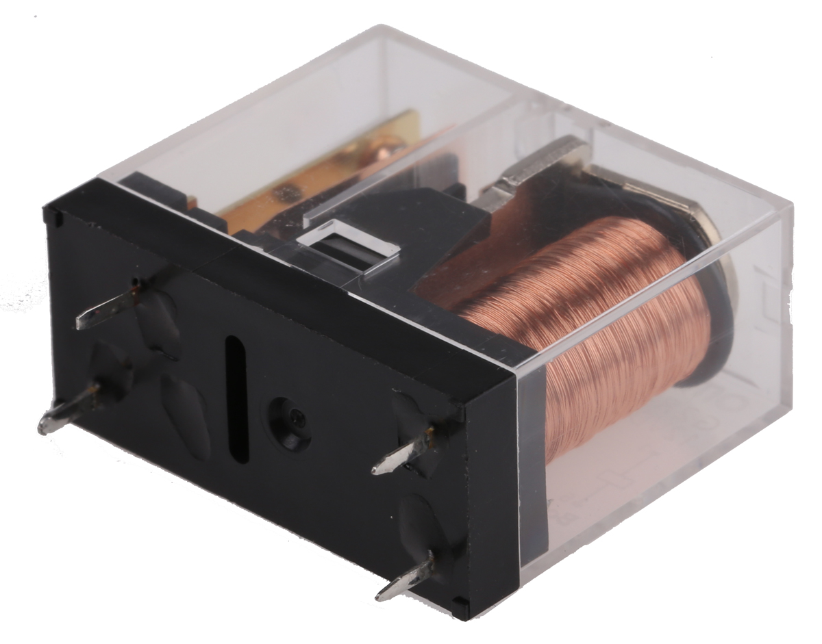 Omron PCB Mount Power Relay, 12V dc Coil, 10A Switching Current, SPST