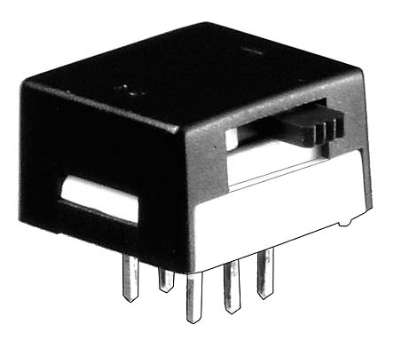 KNITTER-SWITCH PCB Slide Switch DPDT Latching 1 A @ 250 V ac, 3 A @ 120 V ac, 3 A @ 28 V dc Slide