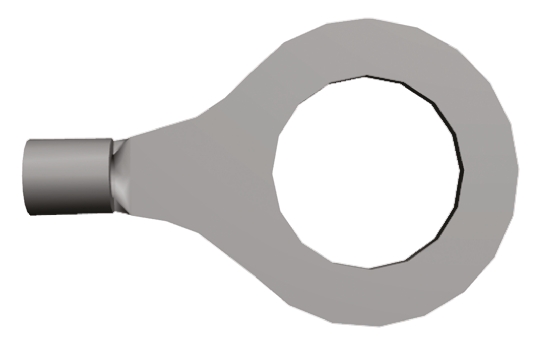 TE Connectivity, SOLISTRAND Uninsulated Ring Terminal, M18 (3/4) Stud Size, 6.6mm² to 10.5mm² Wire Size