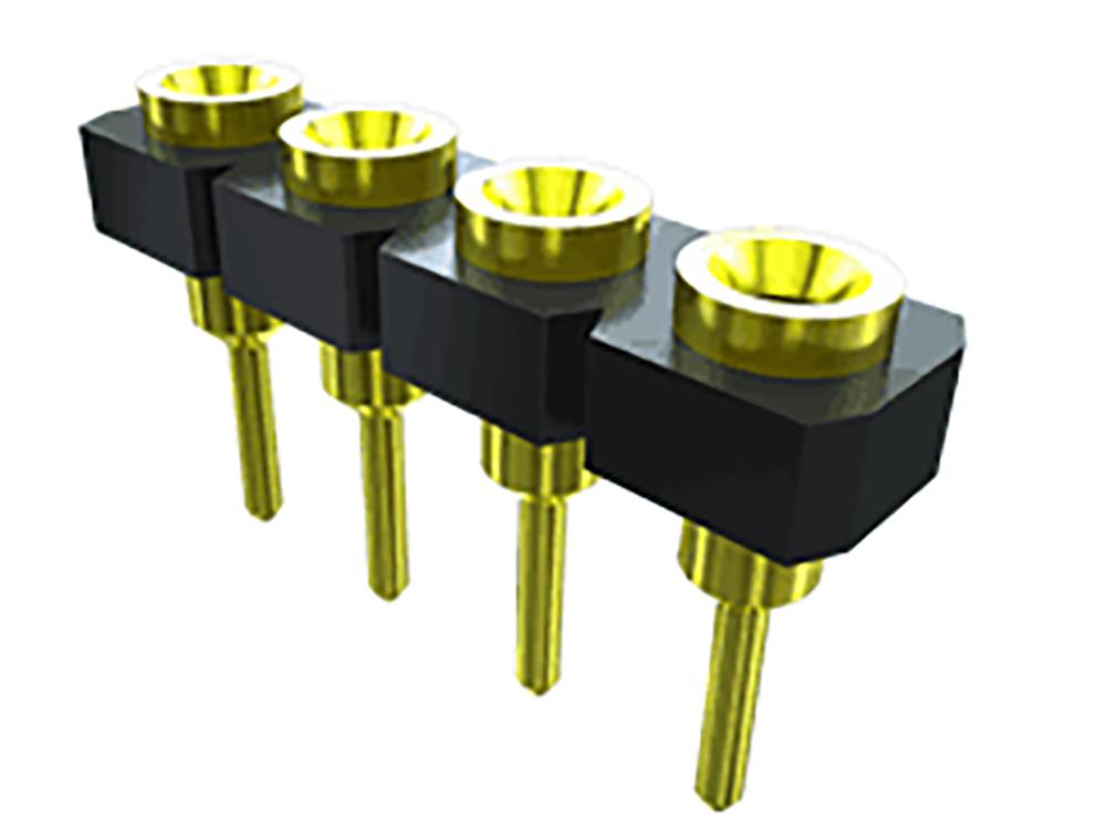 Samtec SL Series Straight Through Hole Mount PCB Socket, 32-Contact, 1-Row, 2.54mm Pitch, Solder Termination