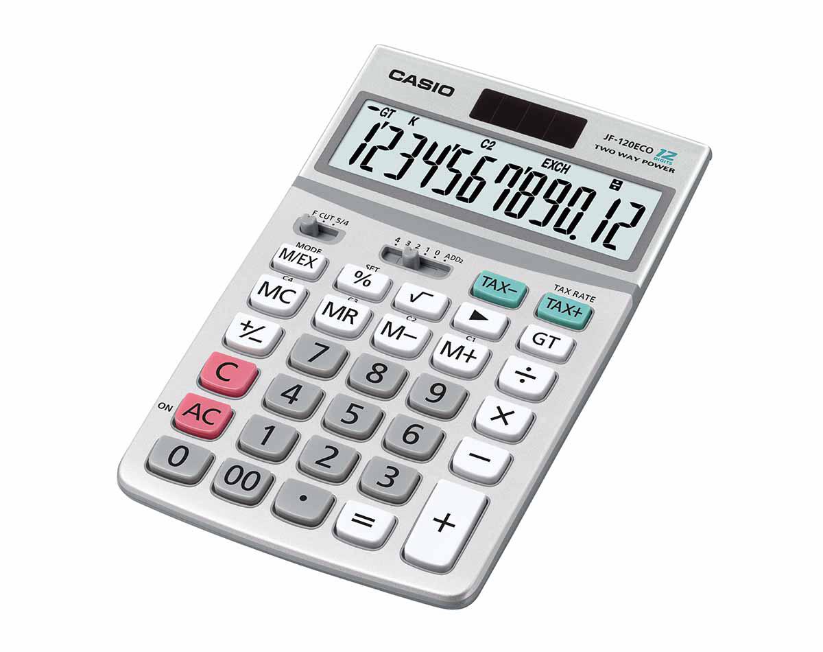 Casio JF-120ECO Battery Powered Desktop Calculator