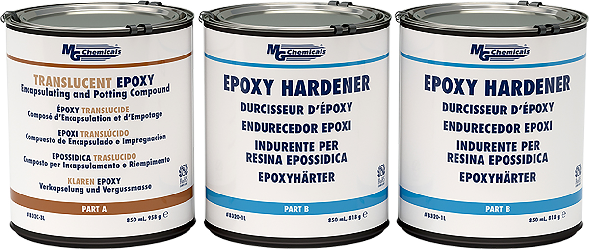 MG Chemicals 832C-3L Translucent Epoxy Epoxy Resin Adhesive 3 L