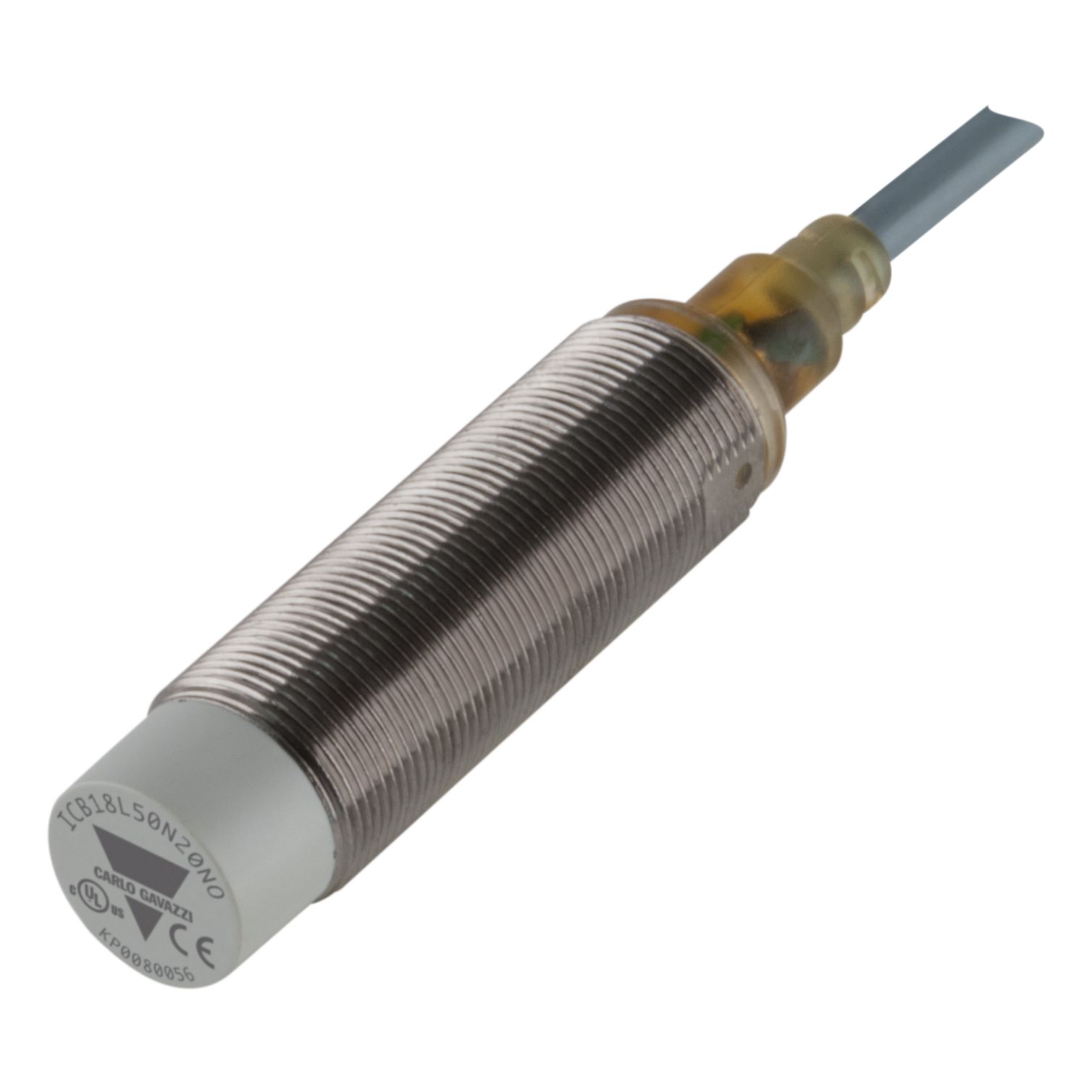Carlo Gavazzi Inductive Threaded Barrel Proximity Sensor, M18, 20 mm Detection, PNP NO, 10 → 36 V dc