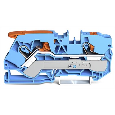 WAGO 2110-5204 TOPJOB S Series Blue, 10mm², 1-Level, Push In Termination, ATEX, IECE