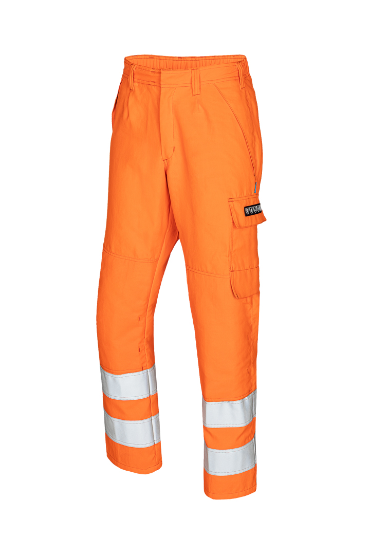 Sioen 078VR Orange Arc Flash Trousers Chemical Splash Protection 106 to 110 cm 44 Leg Length 93cm