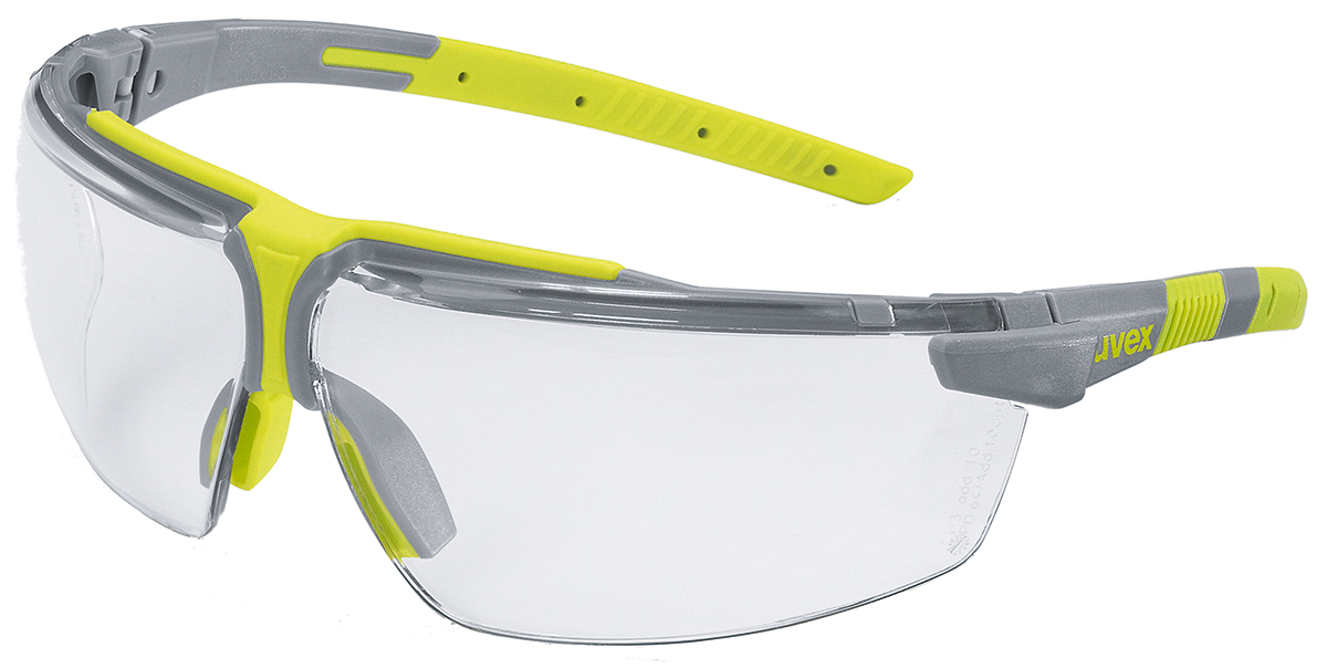 uvex i-3 Anti-Mist UV Safety Glasses, Clear Polycarbonate Lens