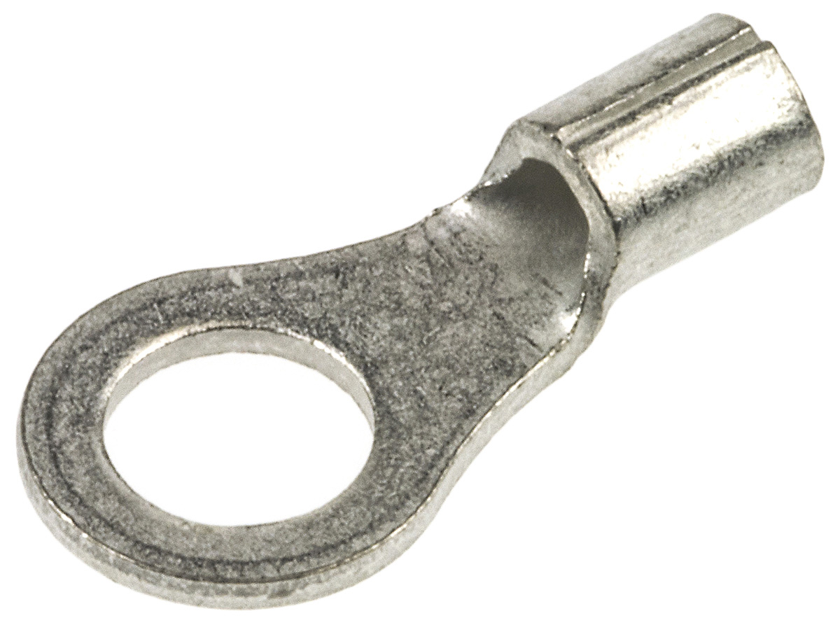 TE Connectivity, SOLISTRAND Uninsulated Crimp Ring Terminal, M4 Stud Size, 0.26mm² to 1.65mm² Wire Size