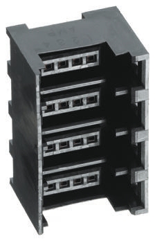 TE Connectivity 4-Way RITS Connector for  Through Hole Mount, 4-Row