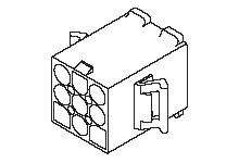 Molex Plug Crimp Connector Housing, 6.7mm Pitch, 12 Way, 3 Row