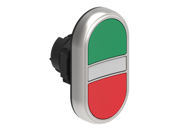 Lovato LPCBL71 Series Green, Red Momentary Push Button, 22mm Cutout