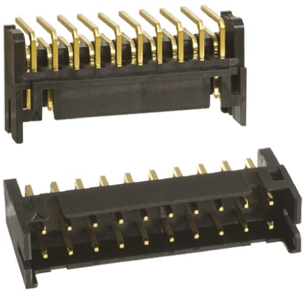 Hirose DF11 Series Right Angle Through Hole PCB Header, 20 Contact(s), 2 mm Pitch, 2 Row, Shrouded