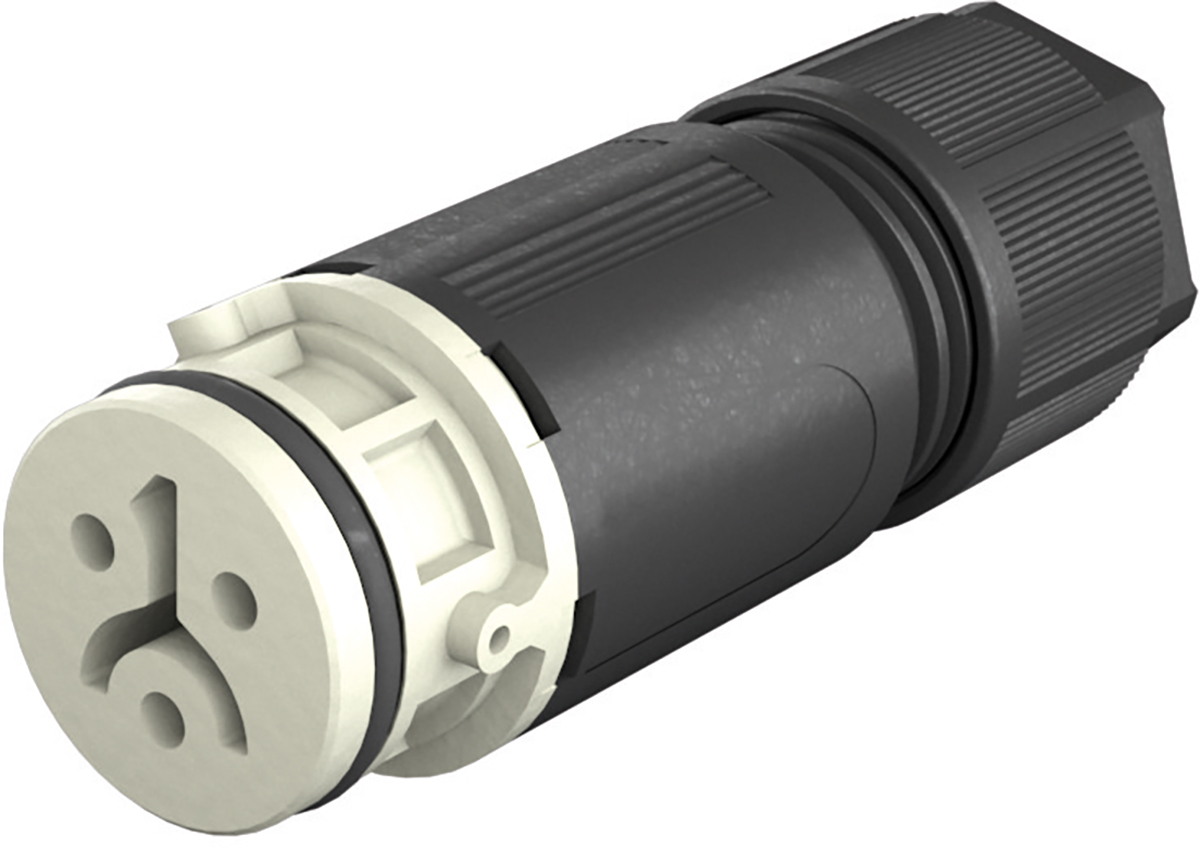 Wieland RST 08i2/3 Series Circular Connector, 2-Pole, Female, Cable Mount, 8A, IP66, IP68, IP69
