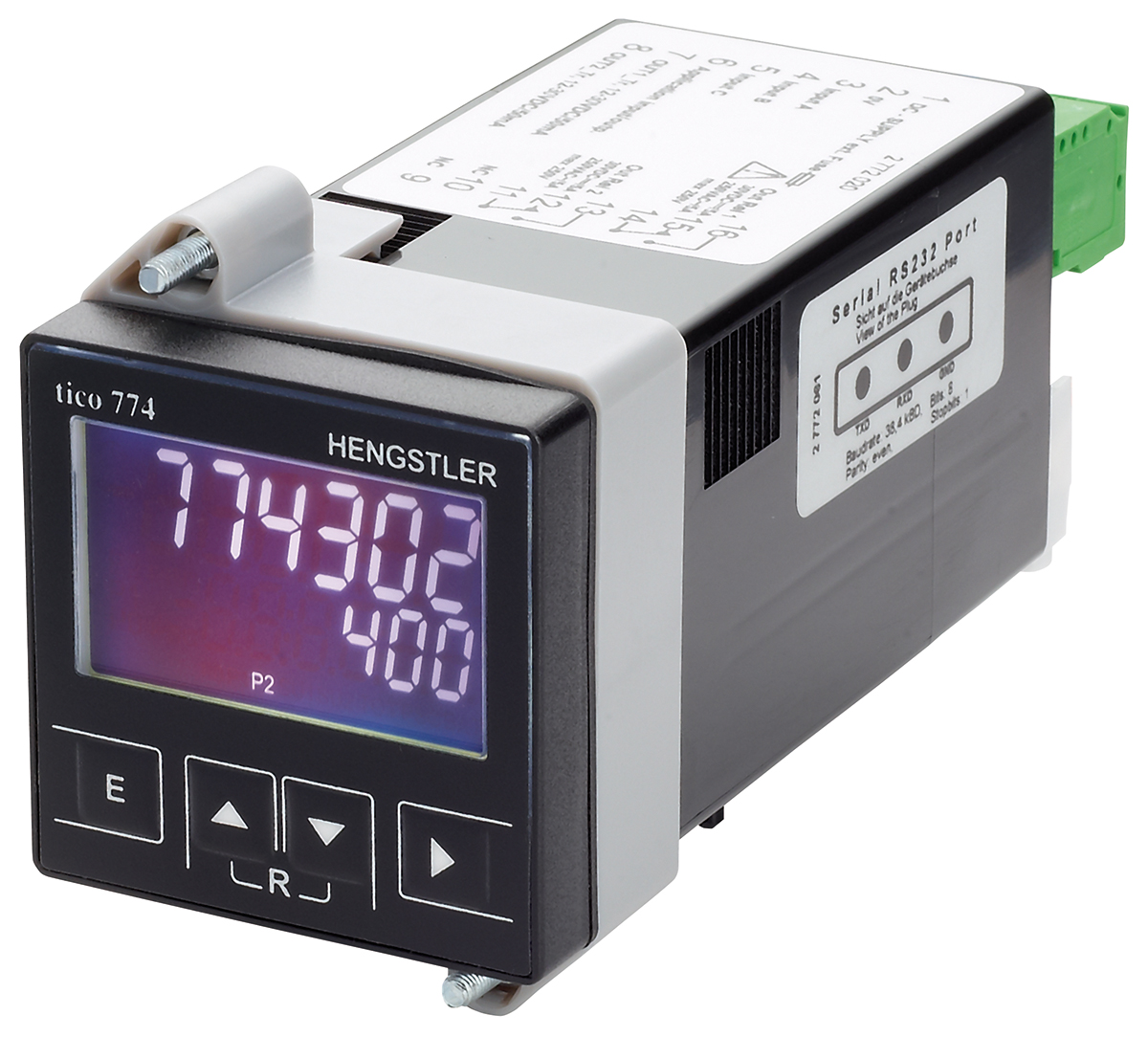 Hengstler TICO 774 Batch Counter, Shift Counter, Tachometer, Timer, 6 Digit LCD, 60kHz, 100 → 240 V ac
