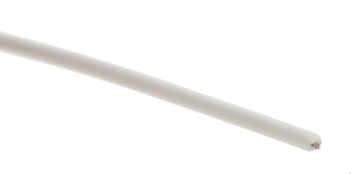 TE Connectivity White 0.25 mm² Harsh Environment Wire, 24 AWG, 19/36, 100m, Polyalkene Insulation, 44A0111-24-9