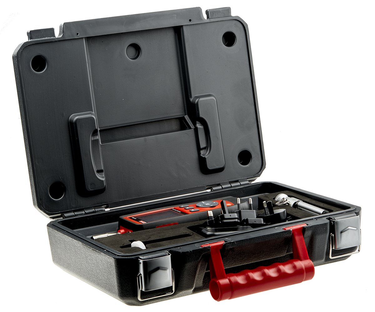 RS PRO RS-9880 Data Logging Particle Counter for Humidity, Temperature, +122 °F, +50 °C Max, 100%RH Max, Battery-Powered